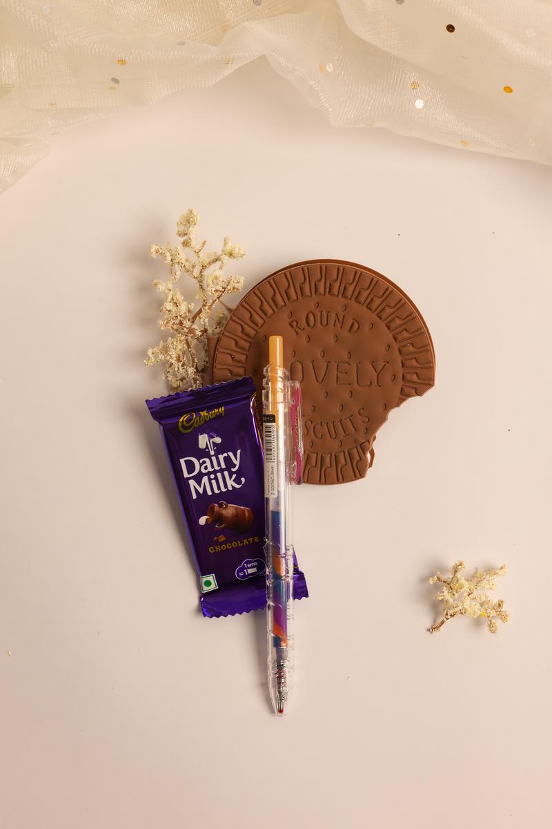 Study Buddy Essentials – Notepad, Pen & Chocolate Gift Set