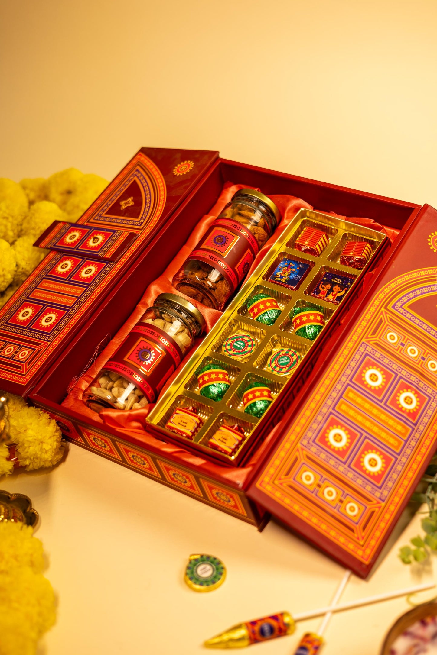 Majestic Festive Trunk with Dry Fruits and Chocolates