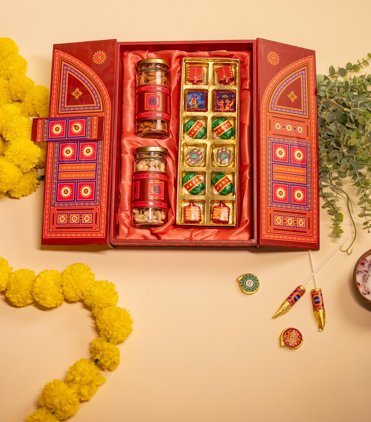 Majestic Festive Trunk with Dry Fruits and Chocolates