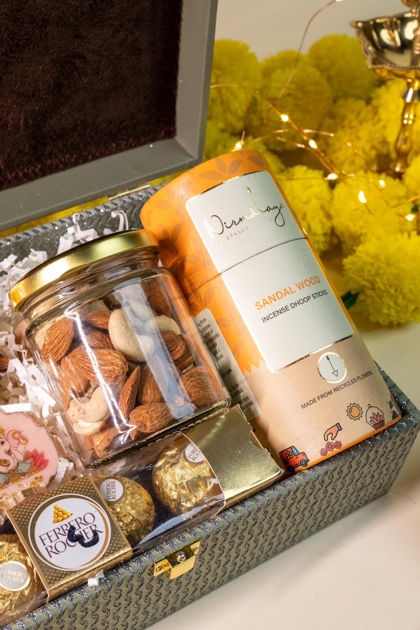 Dil Se Diwali Box with Dry Fruits, Sweets, and Festive Essentials