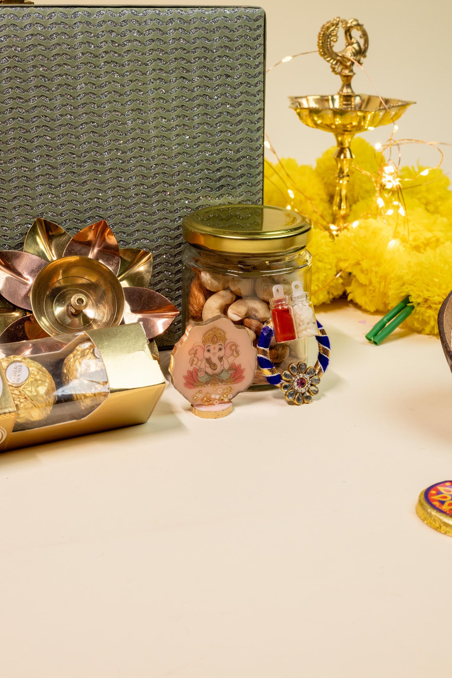 Dil Se Diwali Box with Dry Fruits, Sweets, and Festive Essentials
