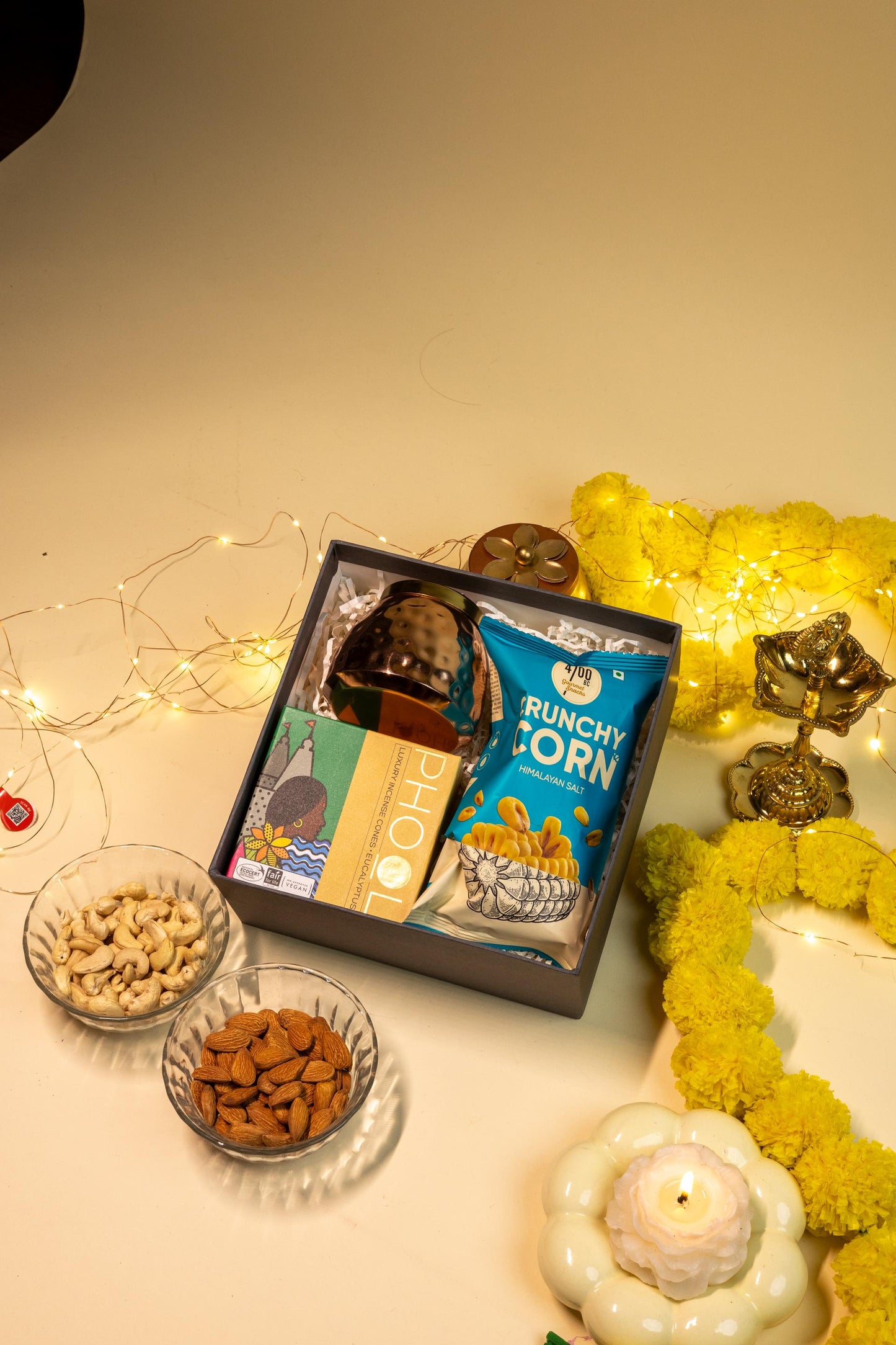Good Vibes Only Hamper with Snacks and Wellness Gifts