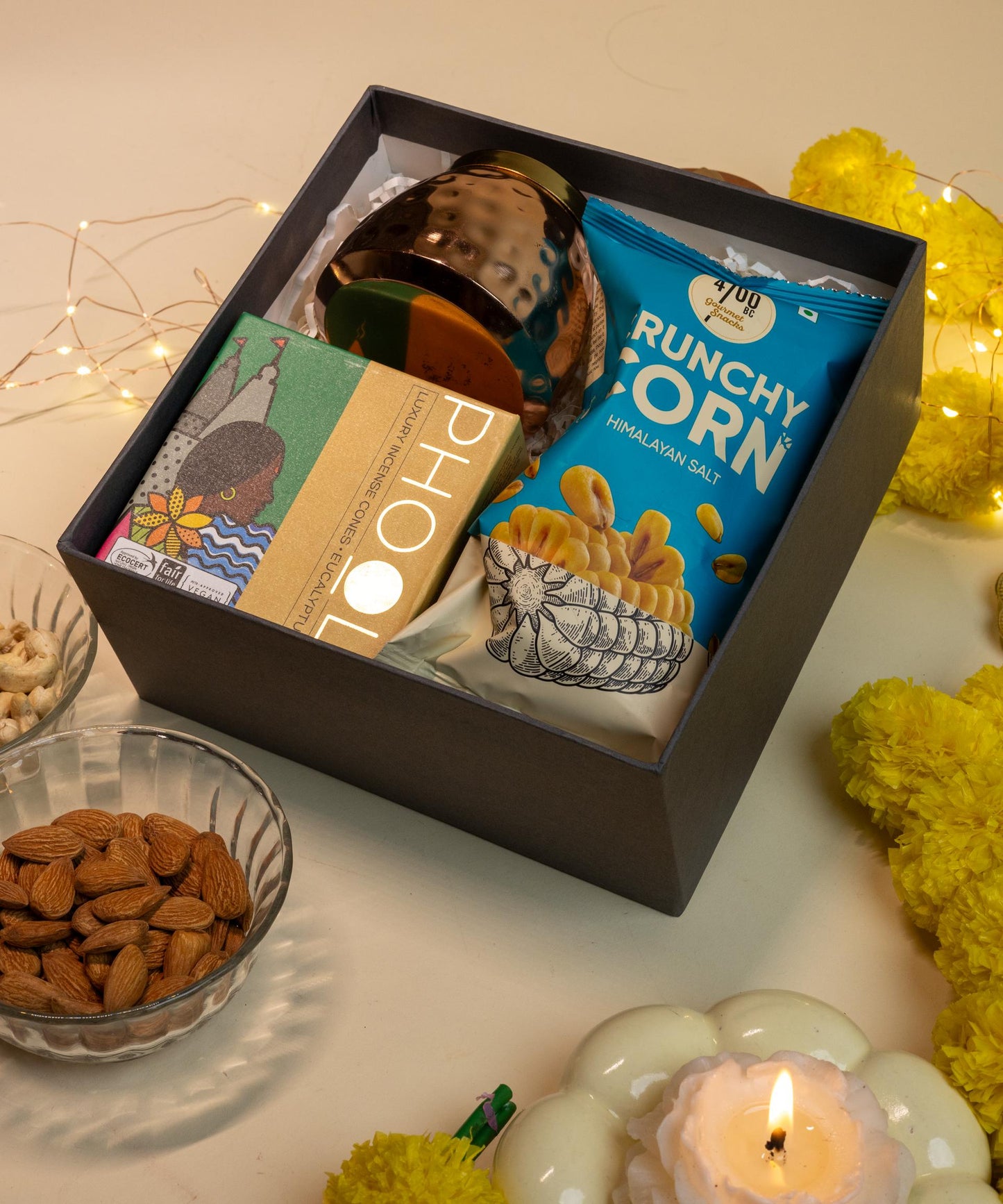 Good Vibes Only Hamper with Snacks and Wellness Gifts