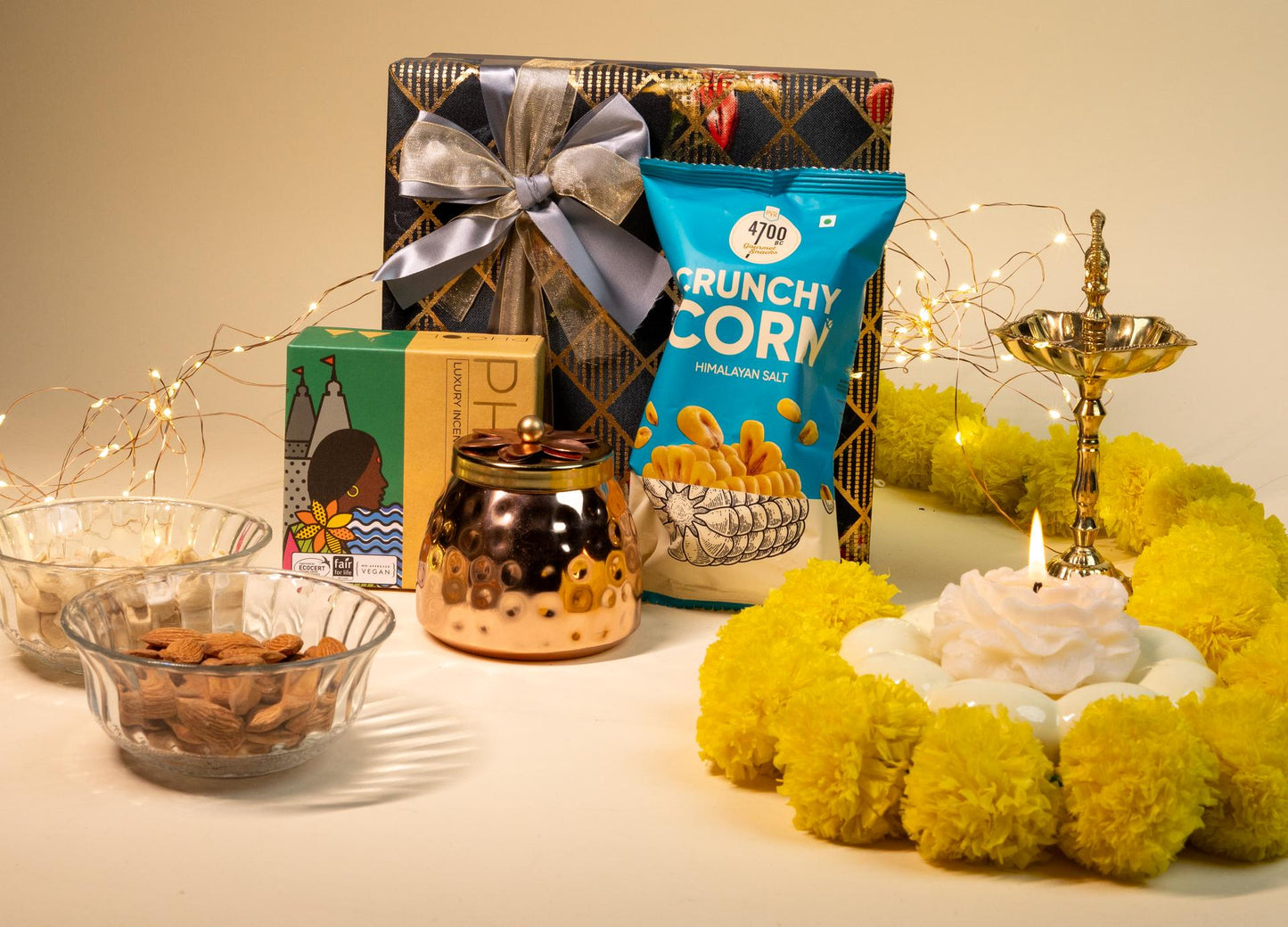 Good Vibes Only Hamper with Snacks and Wellness Gifts