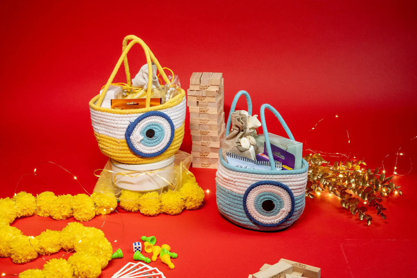 Tyohaar Tokri with Nuts, Chocolates, and Festive Gifts