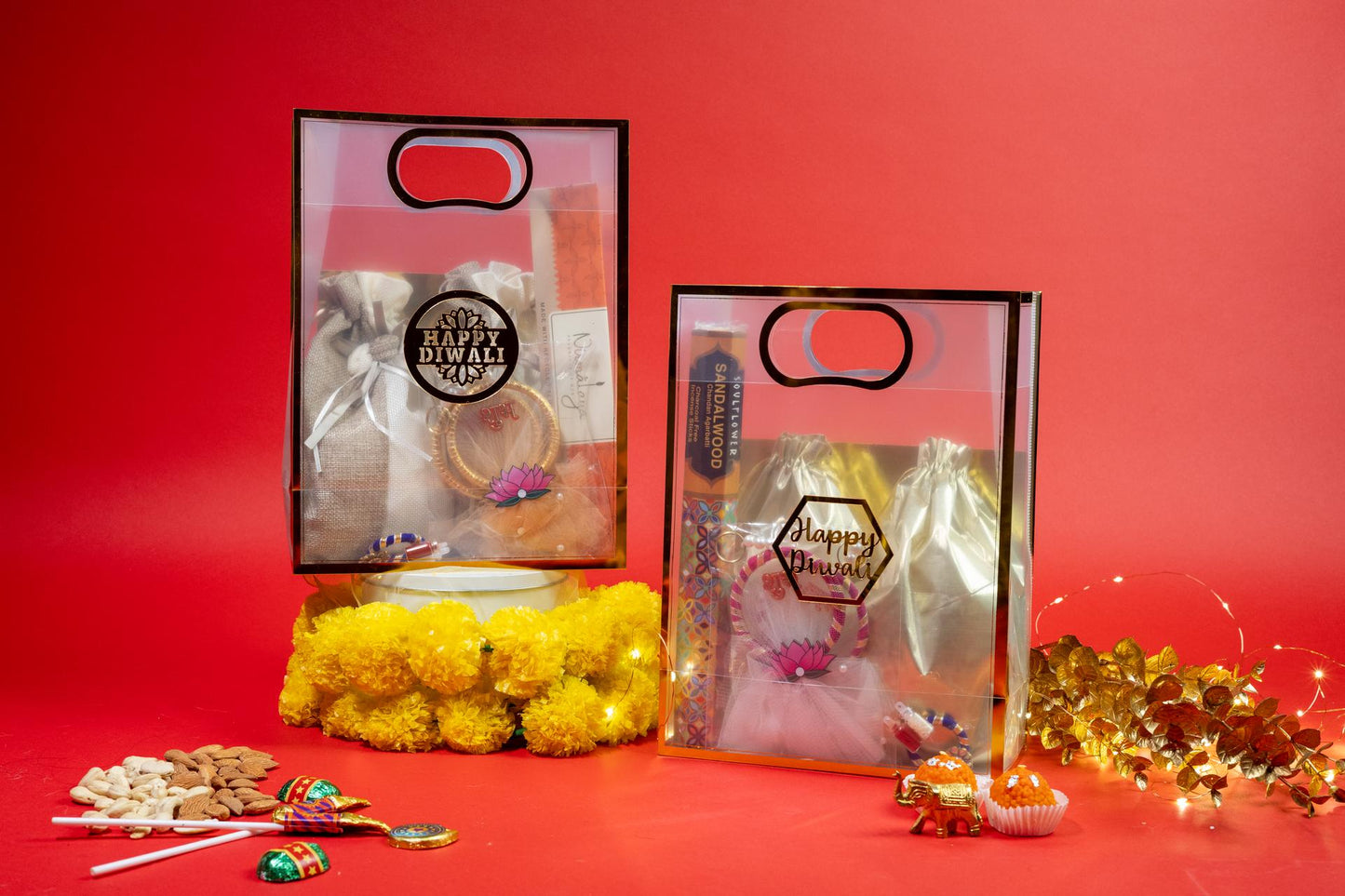 Diwali Shining Pack with Dry Fruits and Pooja Essentials