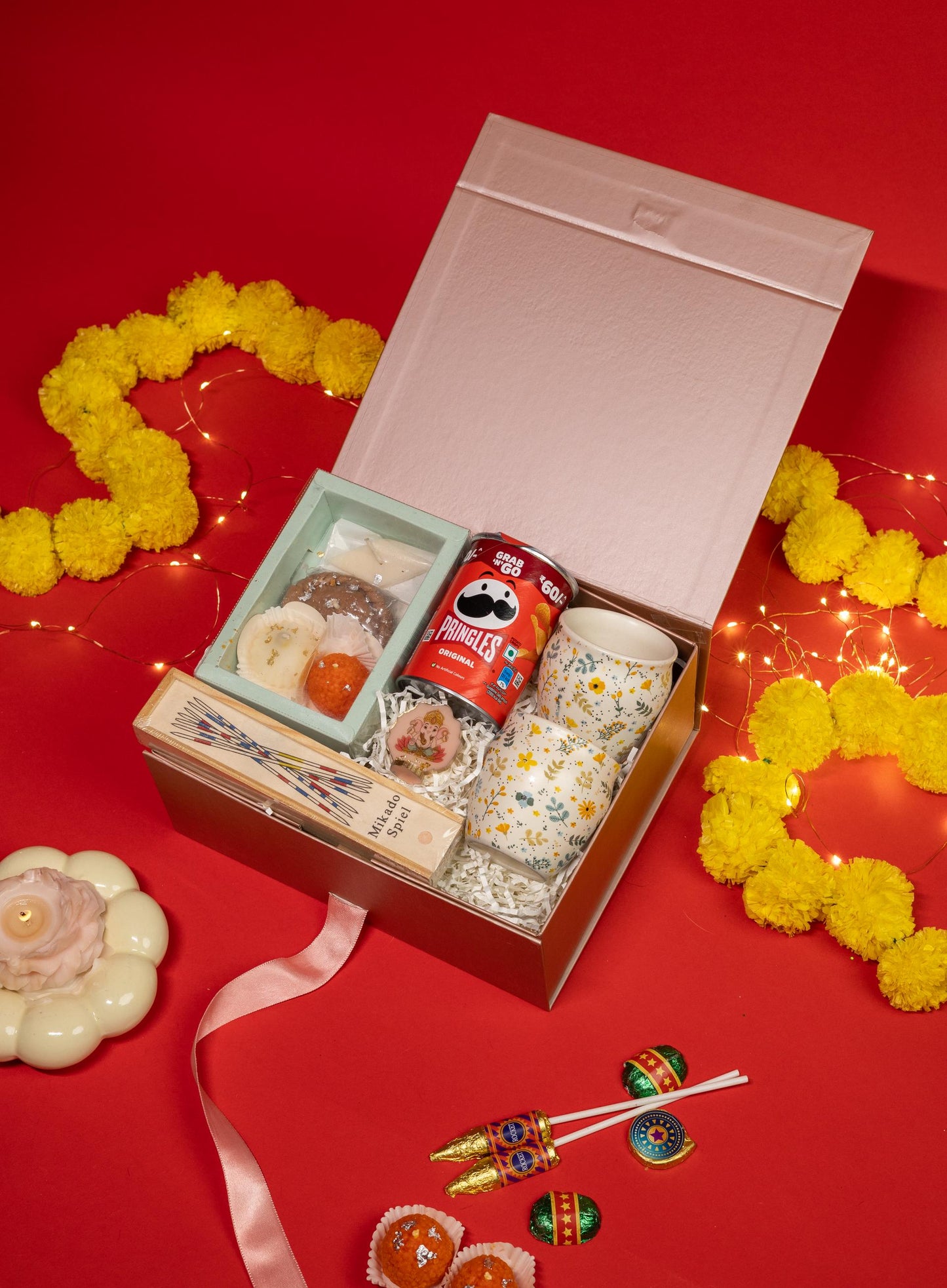 Joyful Traditions Box with Kulhads, Snacks, and Festive Gifts