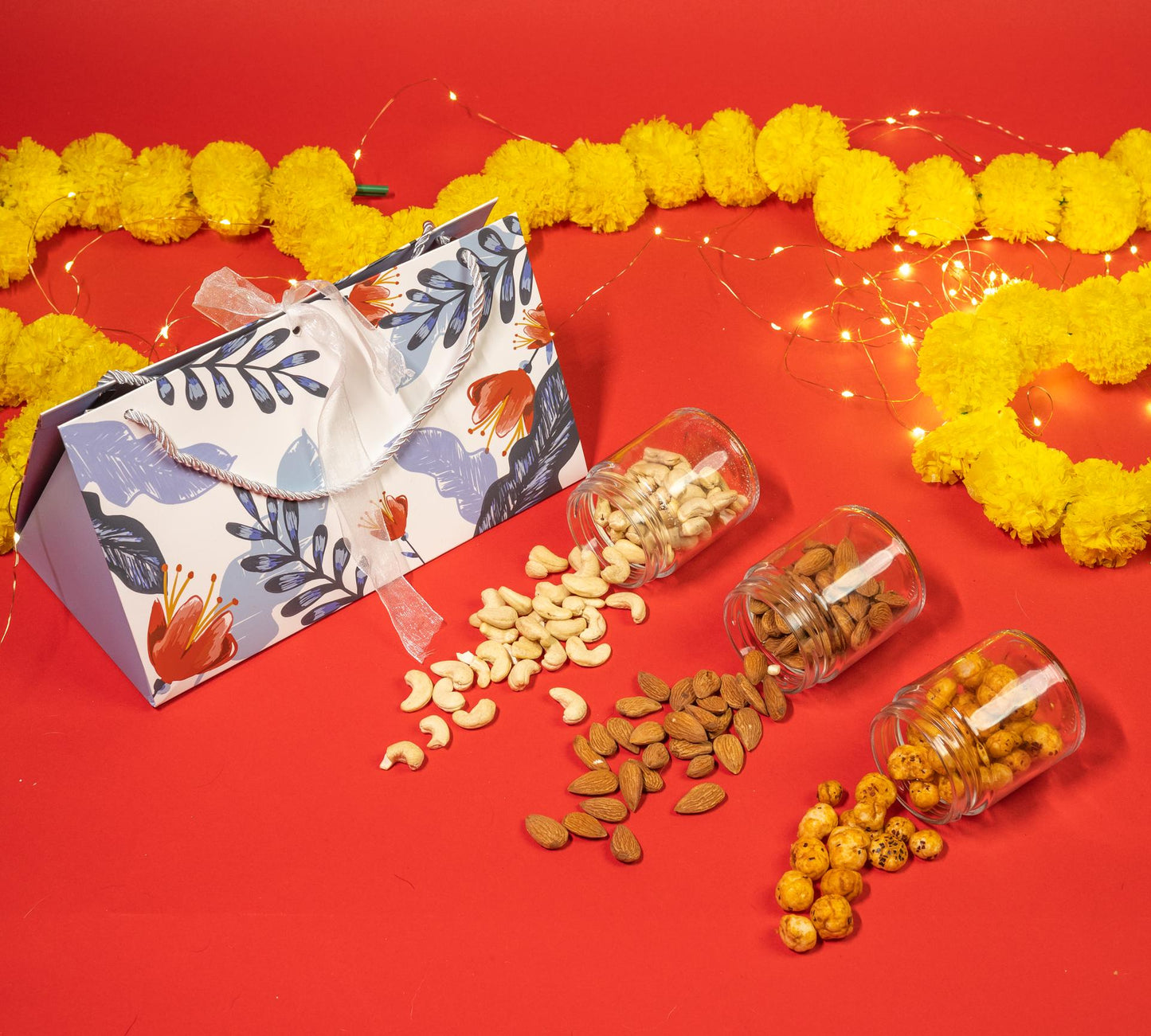Mini Treat Hamper with Dry Fruits and Makhana