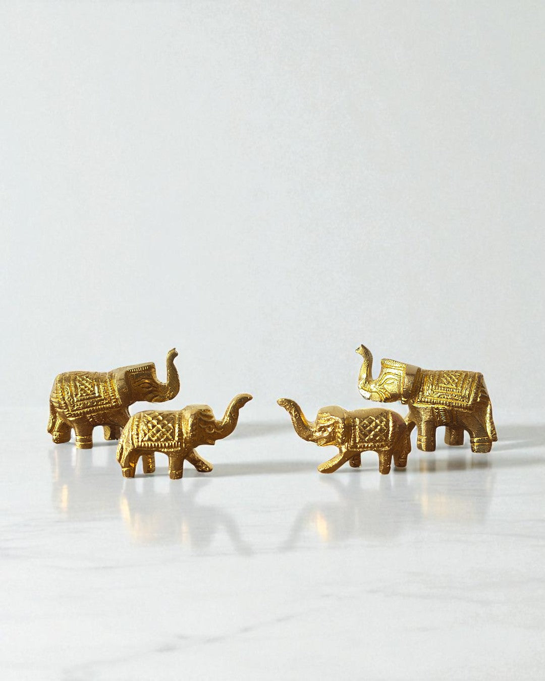 Grace & Grandeur Brass Elephant Favor – Elegant Wedding Gift