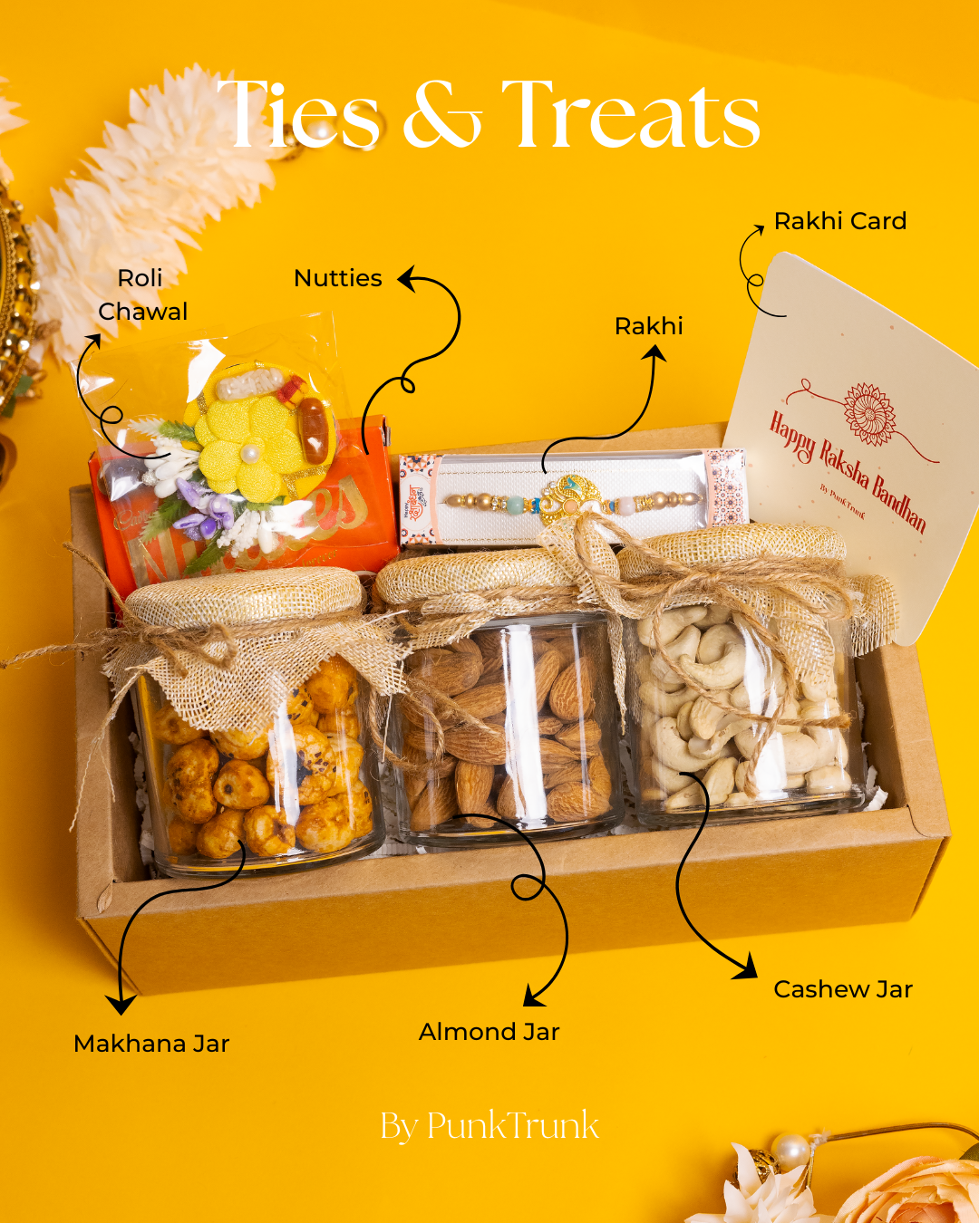 Ties & Treats – Nutty Essentials Box for Raksha Bandhan