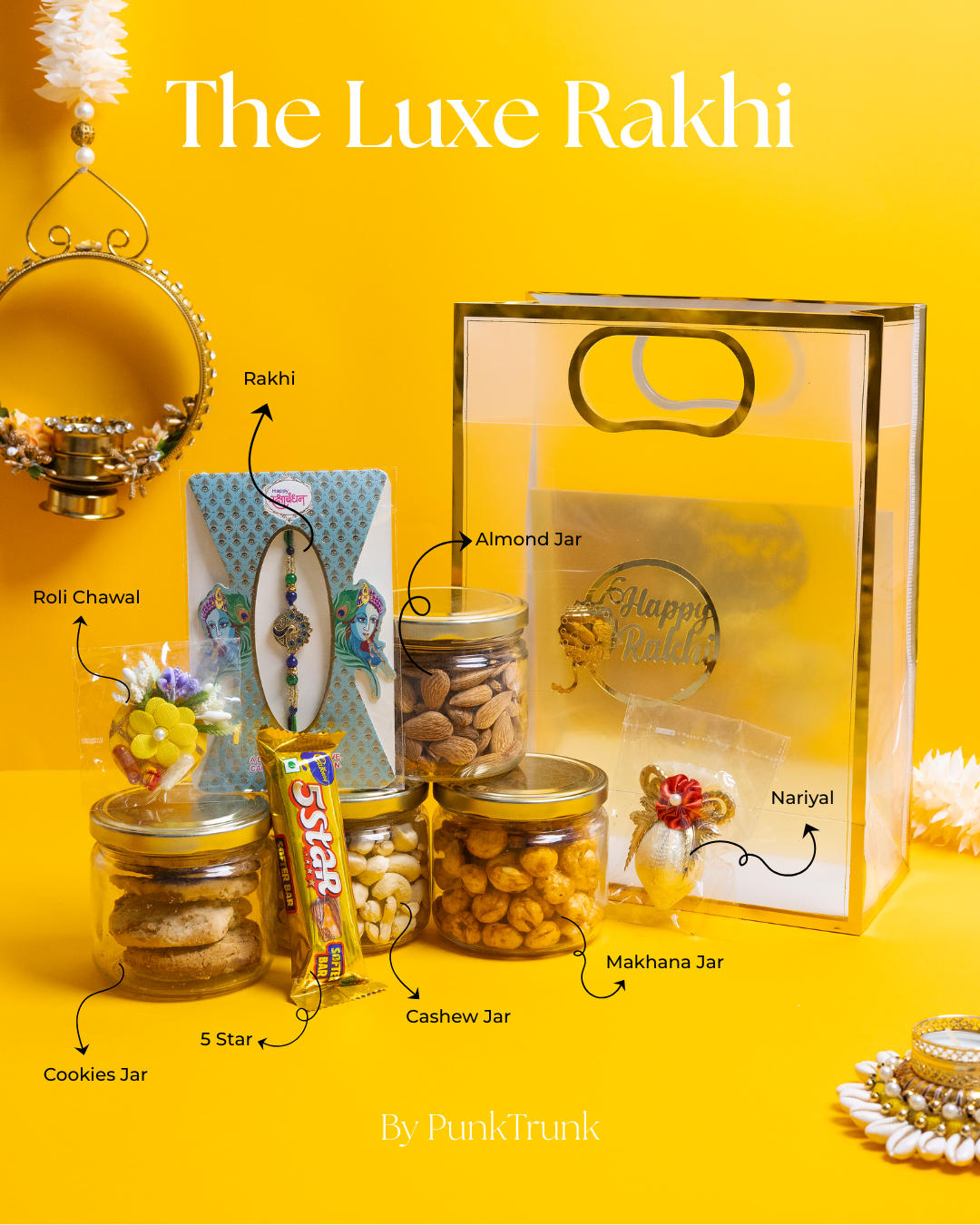 Luxe Rakhi Hamper – Premium Gift Box for Raksha Bandhan