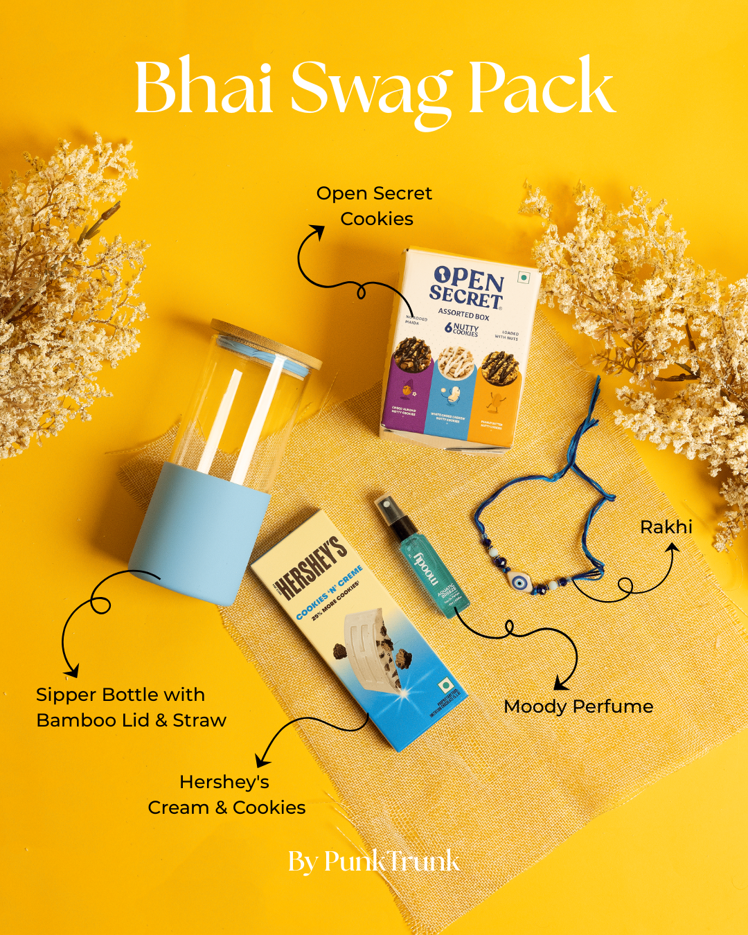 Bhai Swag Pack – Trendy Rakhi Gift Hamper for Brothers