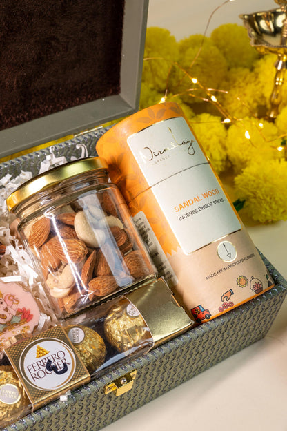Dil Se Diwali Box with Dry Fruits, Sweets, and Festive Essentials
