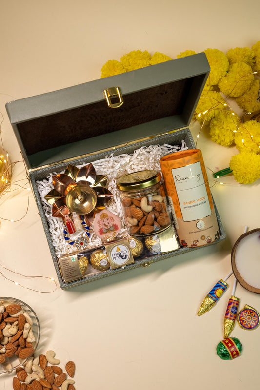 Dil Se Diwali Box with Dry Fruits, Sweets, and Festive Essentials