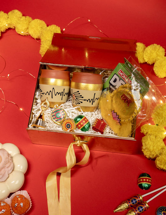 Eternal Lights Hamper with Kulhads, Chocolates, and Festive Essentials