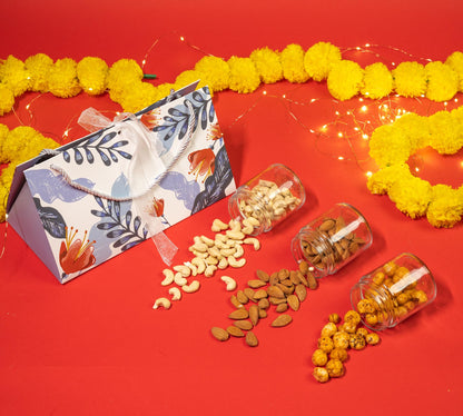 Mini Treat Hamper with Dry Fruits and Makhana
