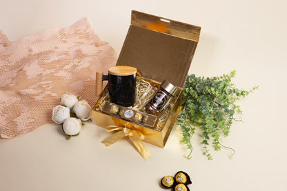 Golden Brew Gift Box – Premium Coffee & Chocolate Hamper