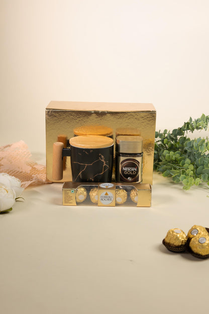Golden Brew Gift Box – Premium Coffee & Chocolate Hamper