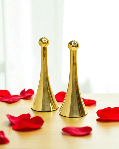 Sacred Sound Brass Ghanti Favor – Handcrafted Blessing Bell