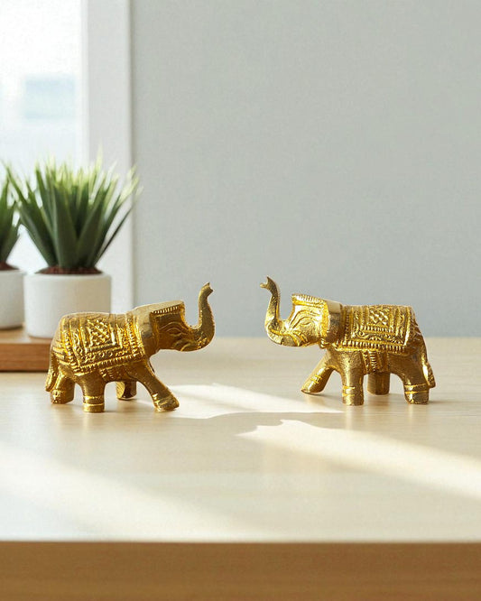 Grace & Grandeur Brass Elephant Favor – Elegant Wedding Gift