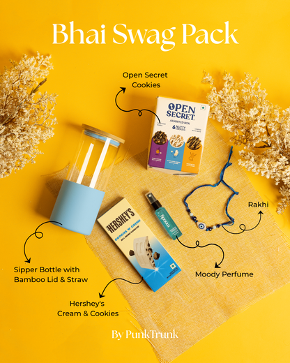 Bhai Swag Pack – Trendy Rakhi Gift Hamper for Brothers