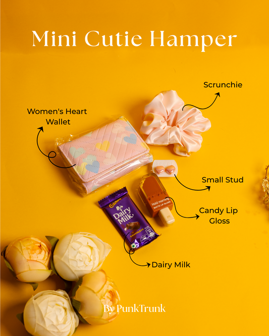 Mini Cutie Hamper – Adorable Wallet, Chocolates & Accessories Gift Box